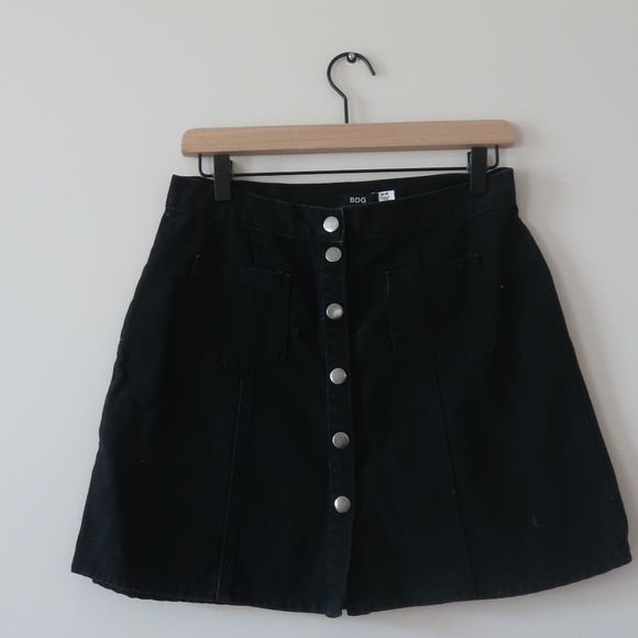 BDG Dresses & Skirts - BDG skirt- black Botton down